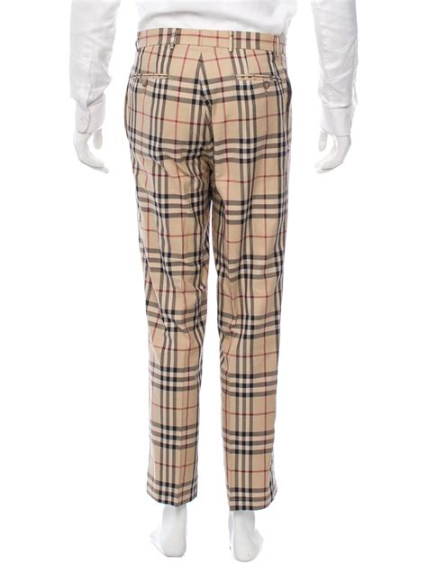 burberry nova check pants mens